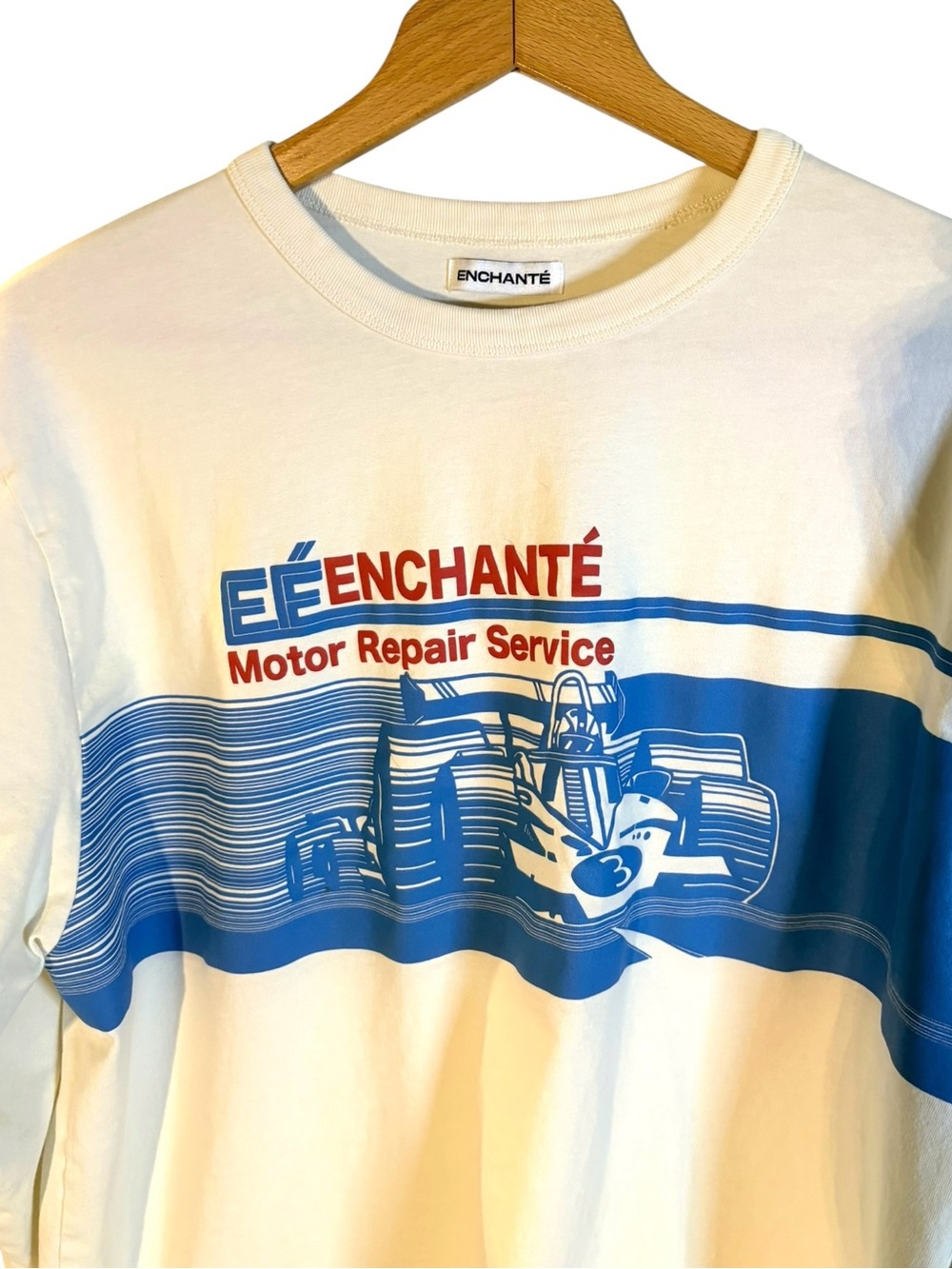 ENCHANTE Long Sleeve Moto T-Shirt in Sz L - Picture 6 of 7